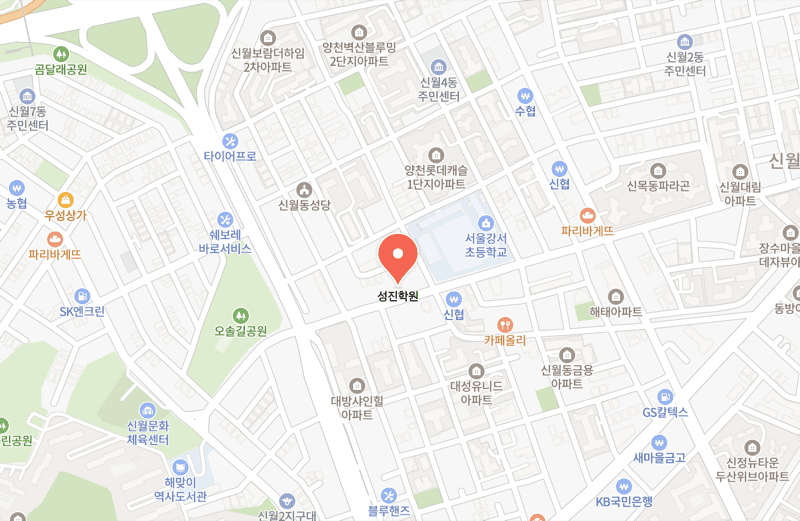성진학원 위치 지도